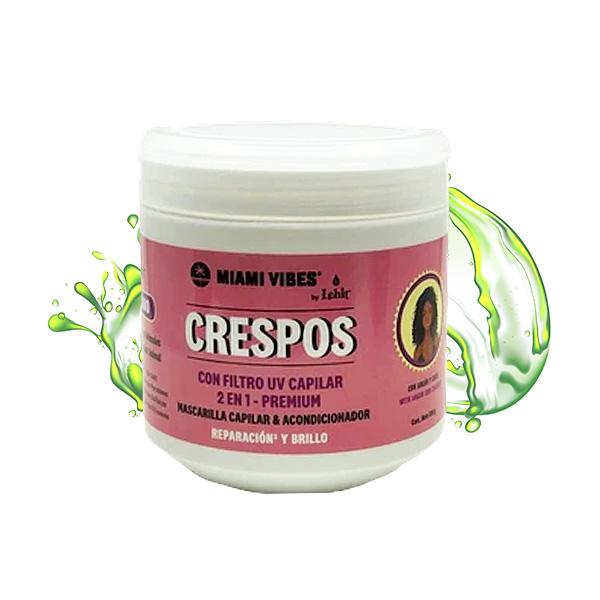 mascarilla capilar 2 en 1 miami vibes crespos lehit 500 gr matices cosmetics