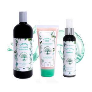 kit control caspa cbd shampoo anticaspa + exfoliante capilar + tonico matices cosmetics