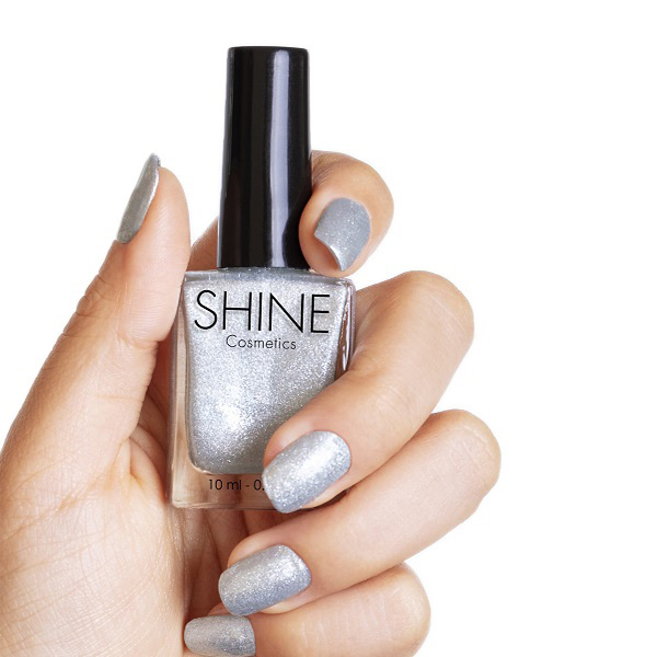 esmalte shine 17 - glitter silver 10 ml - Imagen 2