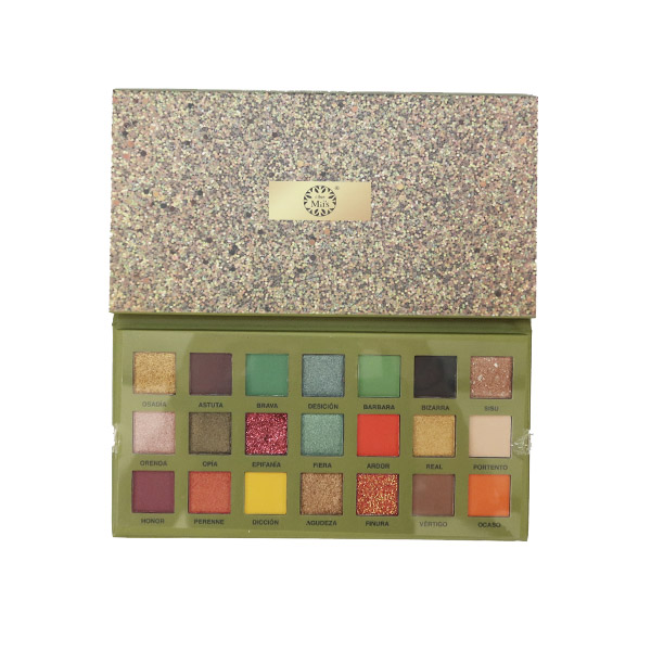 sombras miis 21 tonos valiente matices cosmetics