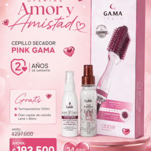 kit oferta cepillo secador gama+aceite lehit+termoprotector ritual botanico