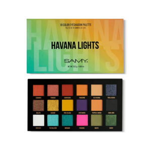 sombras samy 18 tonos havana lights matices cosmetics