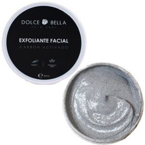 exfoliante facial carbon activado dolce bella 80gr matices cosmetics