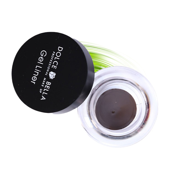 delineador gel ojos cejas dolce bella t-4 negro pardo matices cosmetics