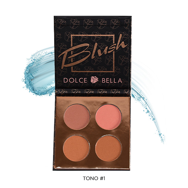 rubor paleta 4 tonos dolce bella t-1 matices cosmetics