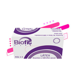 guantes latex biofit talla m caja 50 pares matices cosmetics