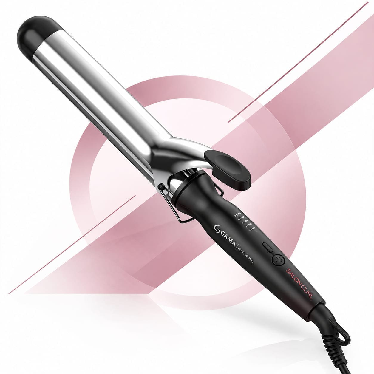 Rizador de Cabello Titanio 38 mm Salon Curl Gama