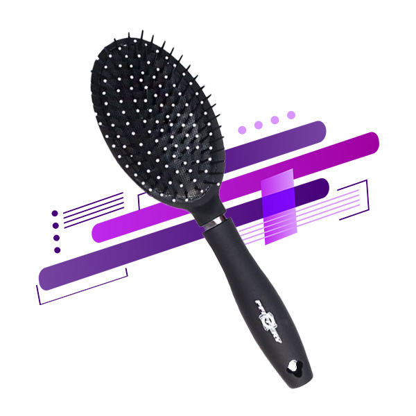 cepillo cabello acolchado oval pfiffery br9551 matices cosmetics