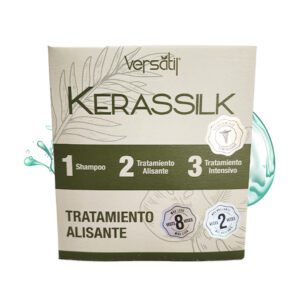 alisadora kit 3 pasos kerassilk versatil sachet 60 ml matices cosmetics