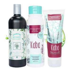 kit capilar cbd kaba shampoo anticaspa + bio mascarilla + repolarizador matices cosmetics