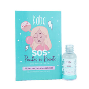 kit emergencia facial kaba locion astringente + parches antiacne sos matices cosmetics