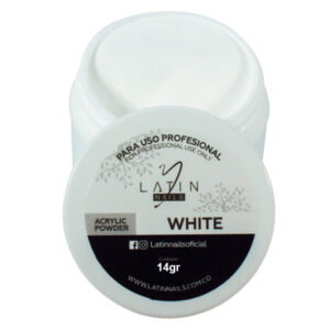 polvo acrilico white latin nails 14 gr matices cosmetics