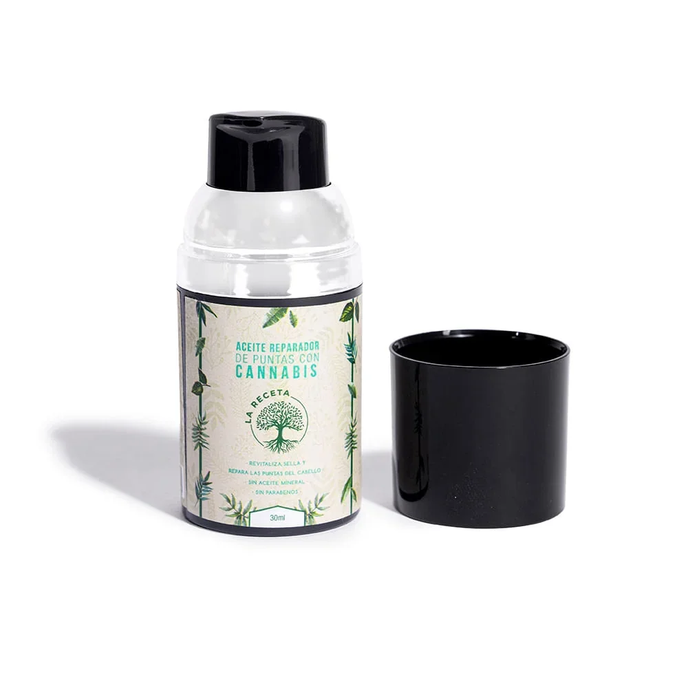 Aceite reparador de puntas La Receta - dispensador